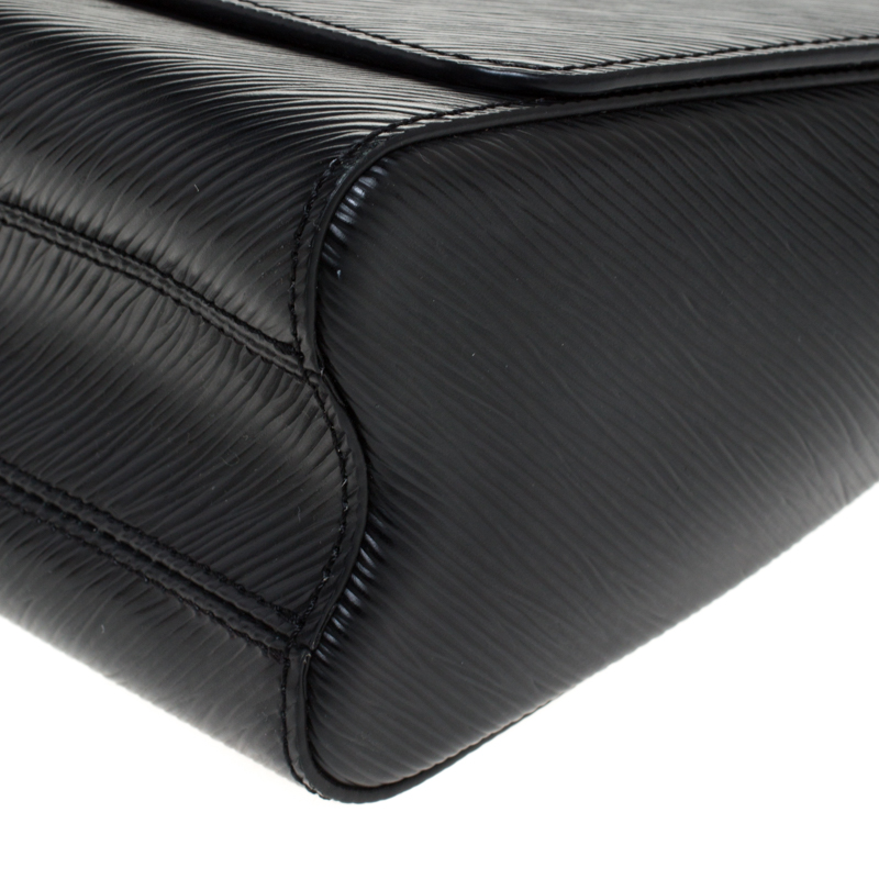 Louis Vuitton Black Epi Leather Twist MM Shoulder Bag - BOPF