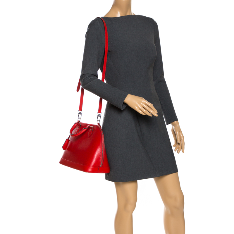 

Louis Vuitton Coquelicot Epi Leather Alma PM Bag, Orange