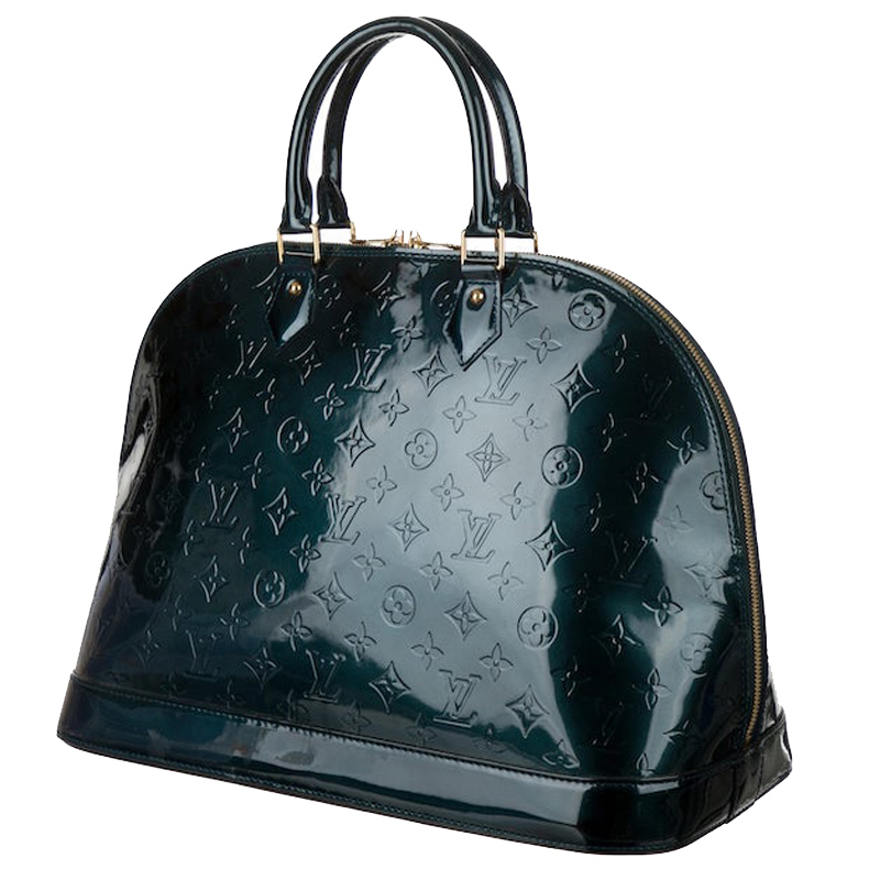 

Louis Vuitton Green Monogram Vernis Alma GM