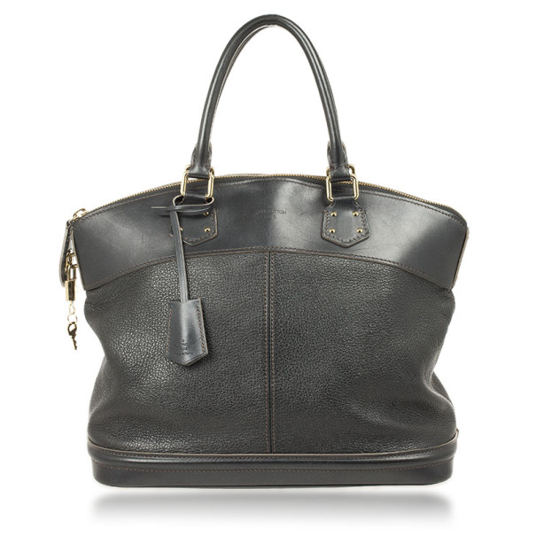 Pre Owned Louis Vuitton Suhali Lockit Clutch Chrome MM