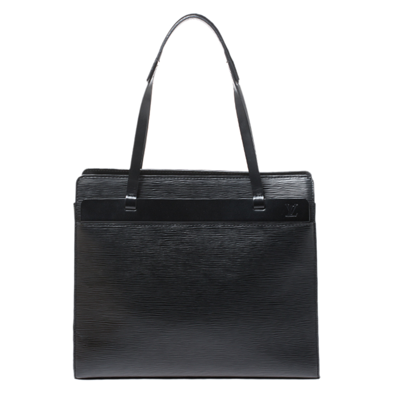 مملوكة مسبقًا Louis Vuitton Black Epi Leather Croisette PM Bag