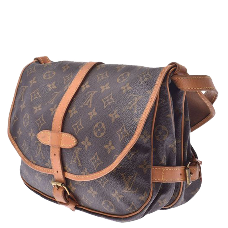 

Louis Vuitton Monogram Canvas Saumur 35 Bag, Brown