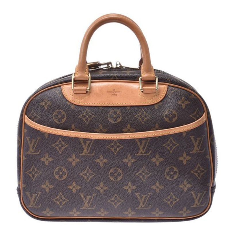 Pre-owned Louis Vuitton Monogram Canvas Trouville Bag In Brown
