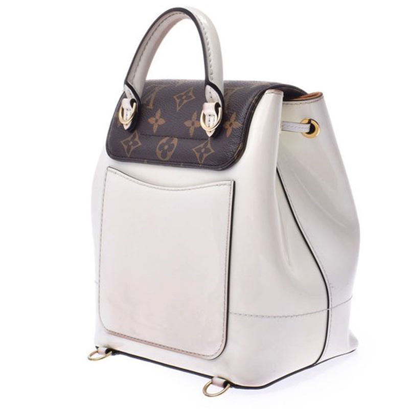 

Louis Vuitton White Monogram Vernis Leather Hot Spring Backpack