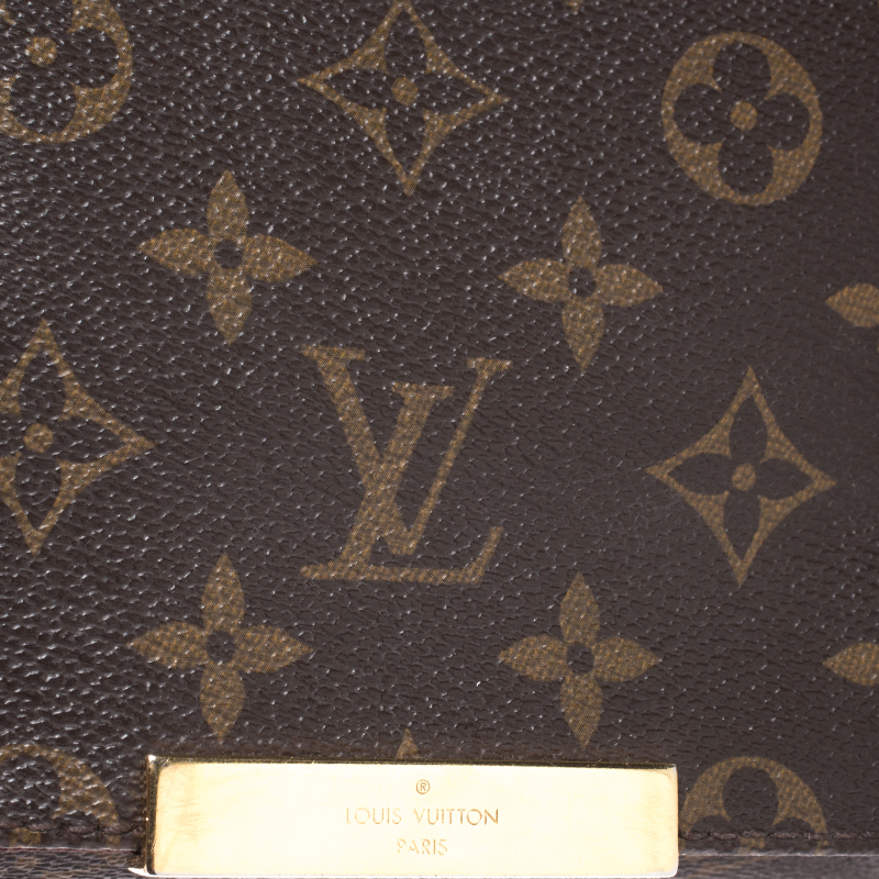 Louis Vuitton Brown Monogram Favorite PM Leather Cloth ref.954665