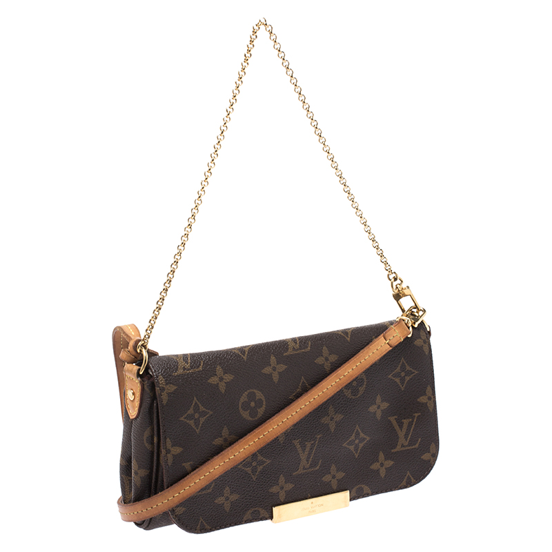 Louis Vuitton Favorite Pm Brown Monogram Canvas Shoulder Bag - MyDesignerly