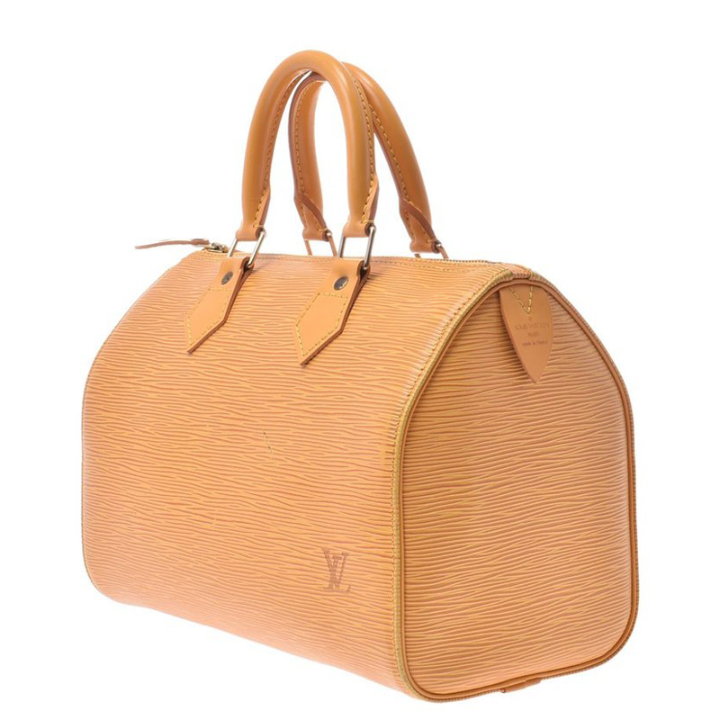 

Louis Vuitton Yellow Epi Leather Speedy 25 Bag
