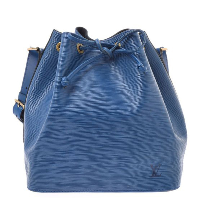 Pre-owned Louis Vuitton Blue Epi Leather Petit Noe Bag