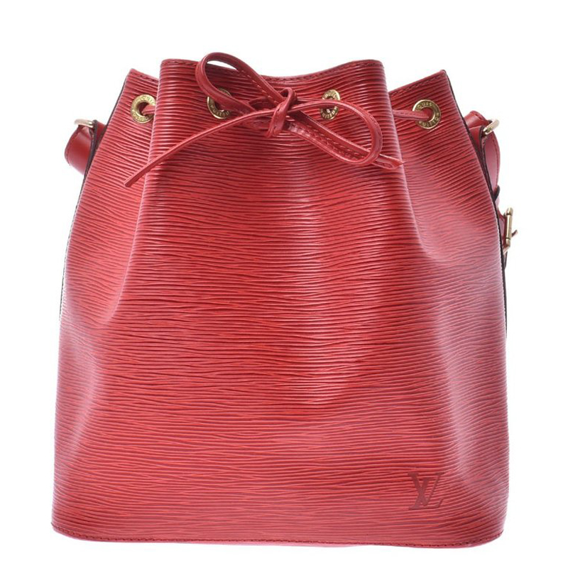 Pre-owned Louis Vuitton Red Epi Leather Petit Noe Bag