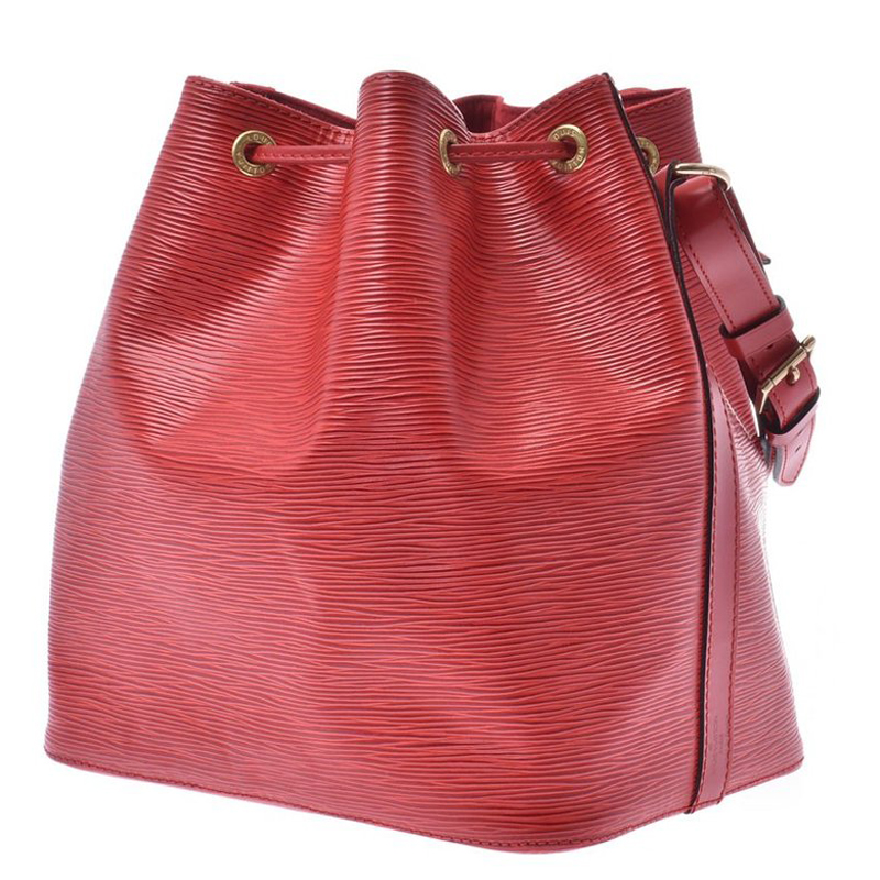 

Louis Vuitton Red Epi Leather Petit Noe Bag