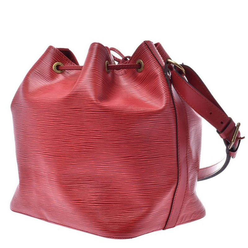 

Louis Vuitton Red Epi Leather Petit Noe Bag