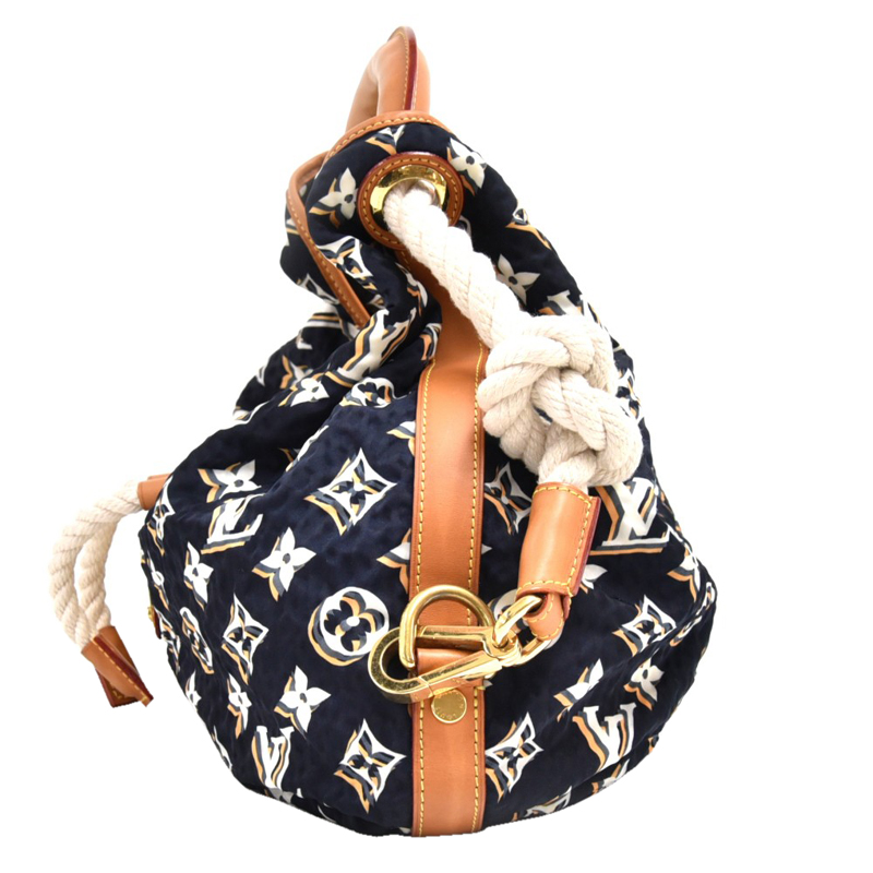 

Louis Vuitton Navy Blue Monogram Limited Edition Bulles MM Bag