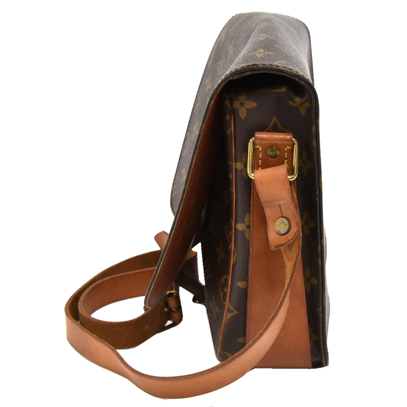 

Louis Vuitton Monogram Canvas Cartouchiere GM Bag, Brown