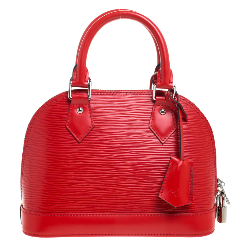 Louis Vuitton Alma GM EPI Leather Satchel Crossbody Bag