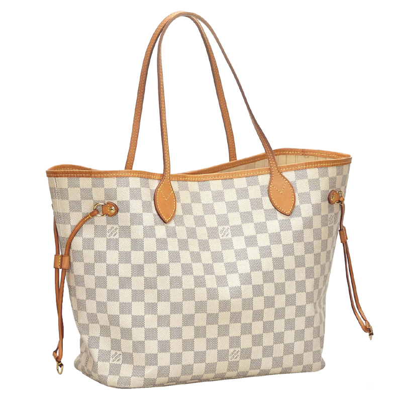 

Louis Vuitton Damier Azur Canvas Neverfull MM Bag, Blue
