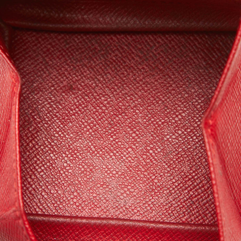 

Louis Vuitton Red Epi Leather Porte Monnaie Boite Coin Case