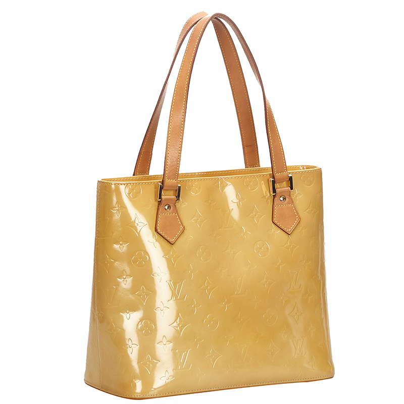 

Louis Vuitton Yellow Monogram Vernis Reade PM Bag