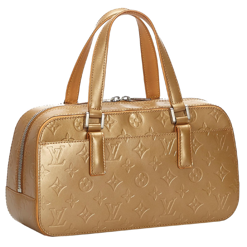 

Louis Vuitton Gold Monogram Glace Shelton Bag