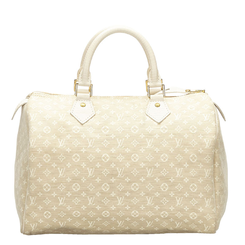 Buy Louis Vuitton Speedy Handbag Mini Lin 30 White 1427601