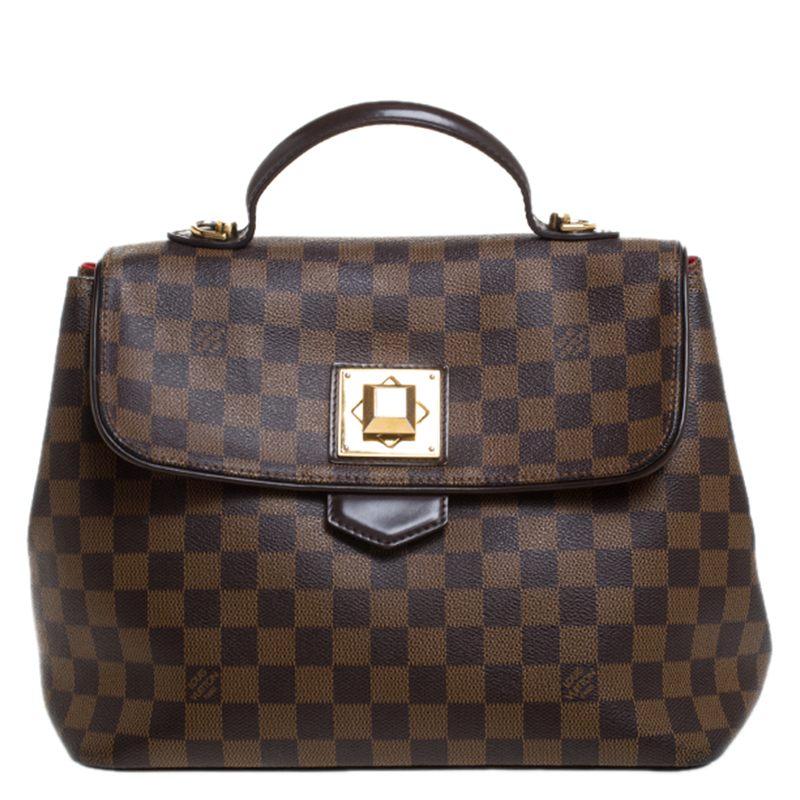 Pre Owned Louis Vuitton Damier Ebene Canvas Bergamo MM Bag