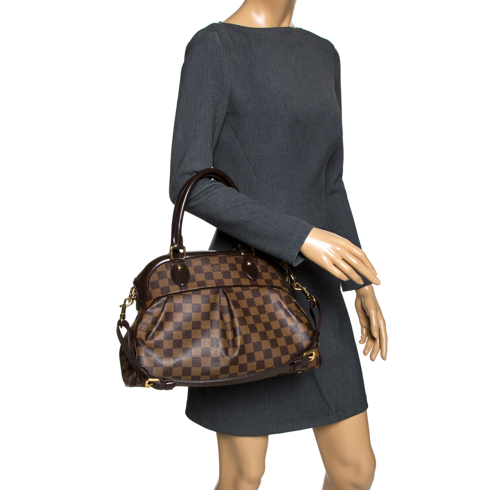 

Louis Vuitton Damier Ebene Canvas Trevi PM Bag, Brown
