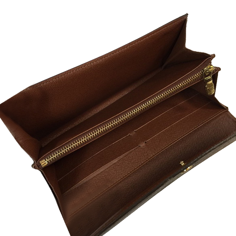 

Louis Vuitton Monogram Canvas Sarah Wallet, Brown