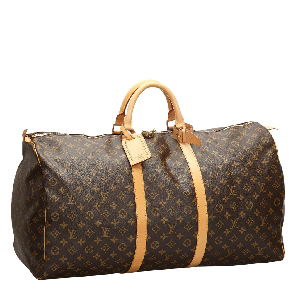 

Louis Vuitton Monogram Canvas Keepall 60 Bag, Brown