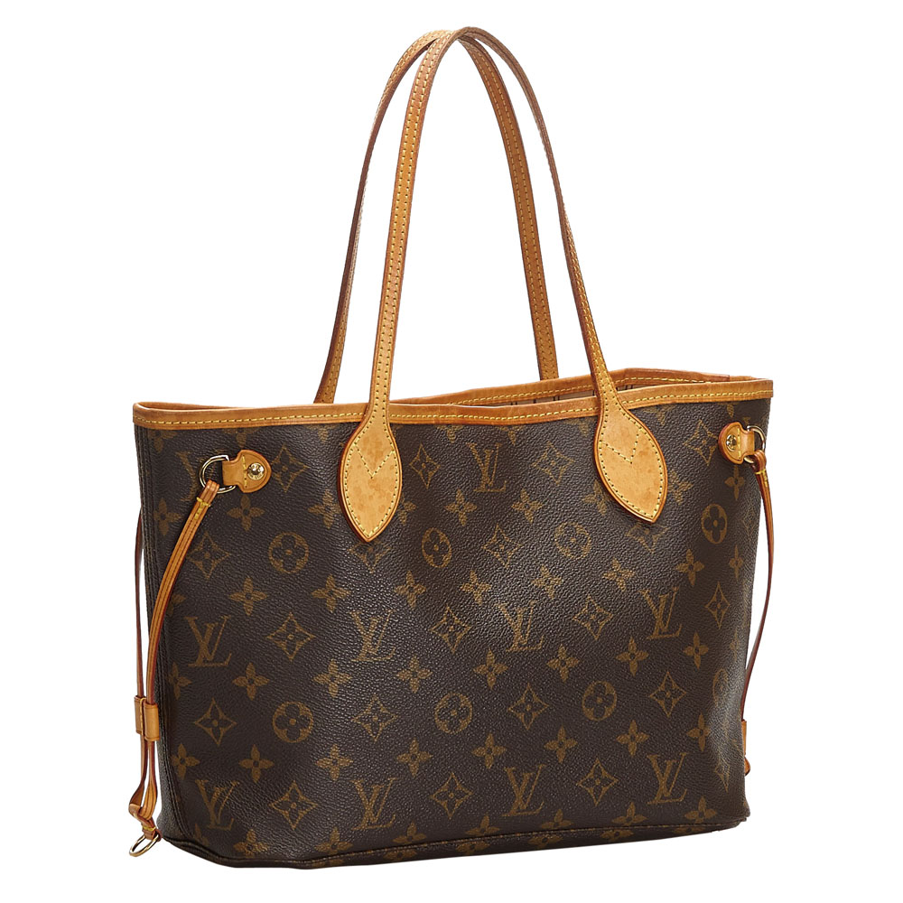 

Louis Vuitton Monogram Canvas Neverfull PM Bag, Brown