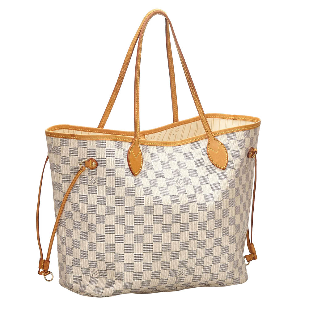 

Louis Vuitton Damier Azur Canvas Neverfull MM Bag, Blue