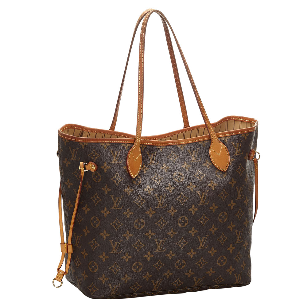 

Louis Vuitton Monogram Canvas Neverfull MM Bag, Brown