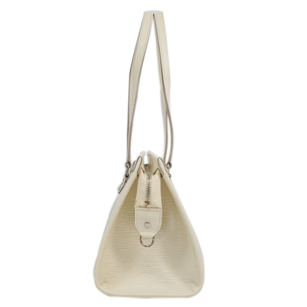 

Louis Vuitton White Epi Leather Madeleine PM Bag