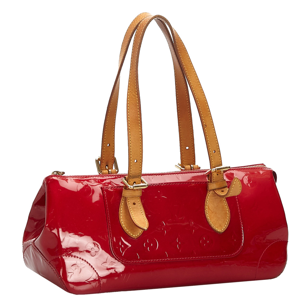 

Louis Vuitton Red Vernis Rosewood Avenue Bag