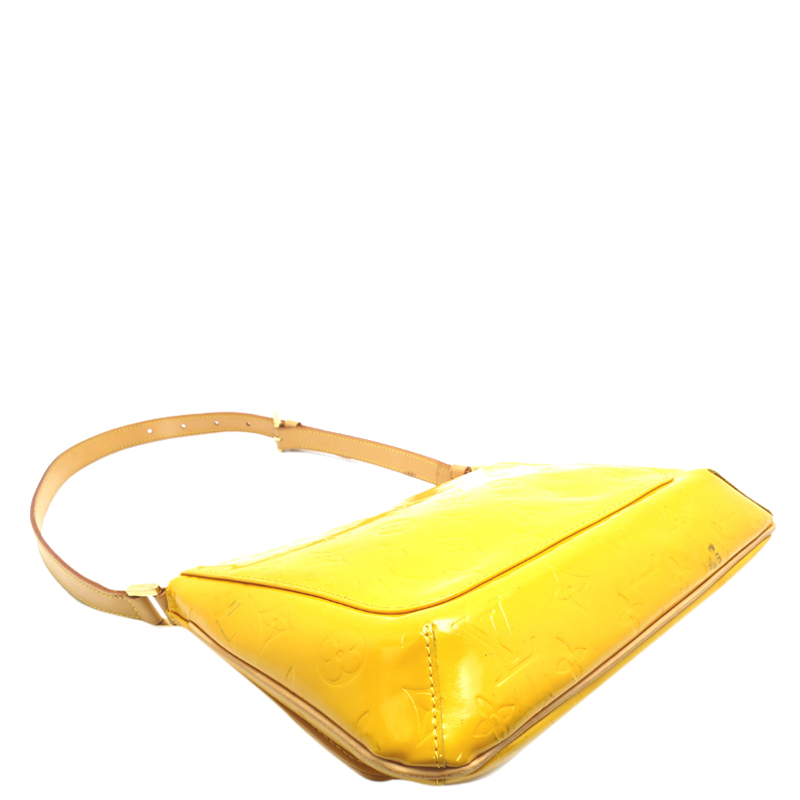 

Louis Vuitton Yellow Monogram Vernis Thompson Street Bag