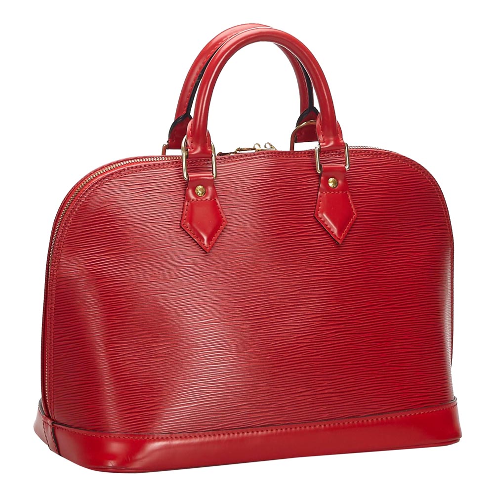 

Louis Vuitton Red Epi Leather Alma PM Bag