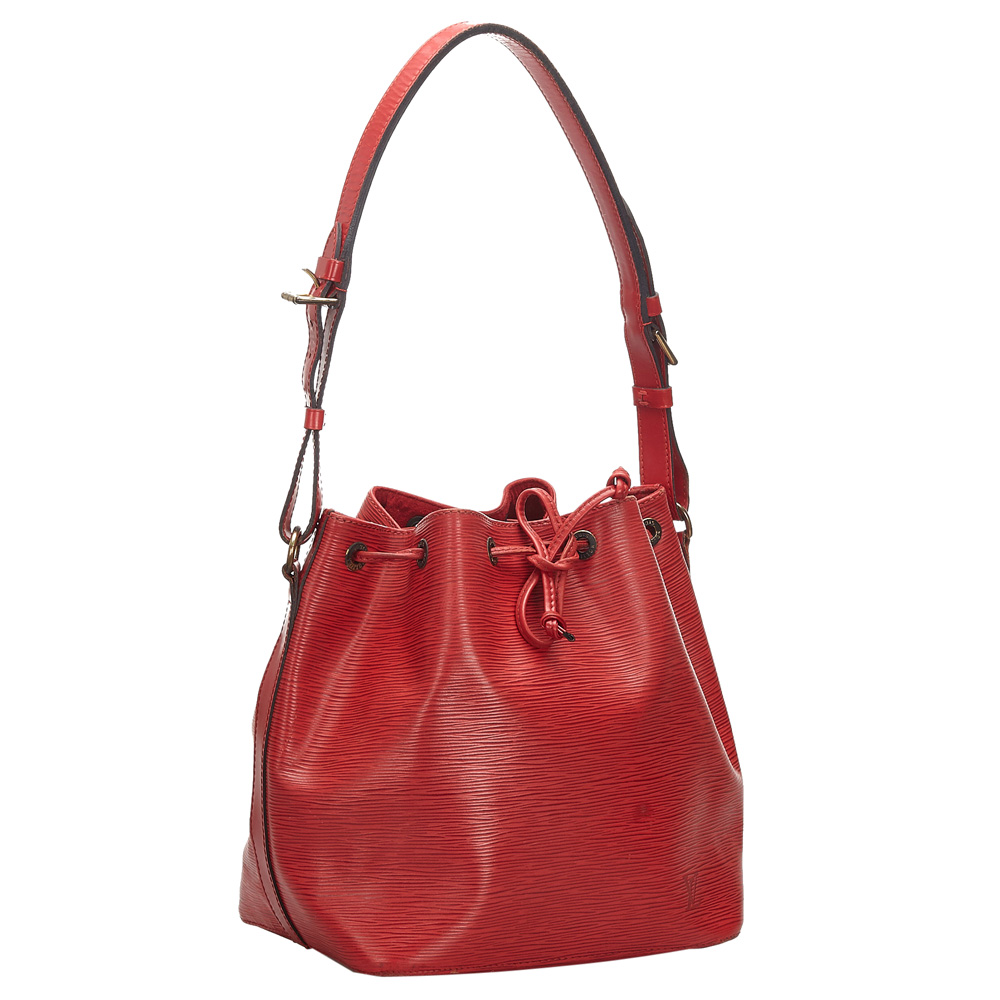 

Louis Vuitton Red Epi Leather Petit Noe Bag