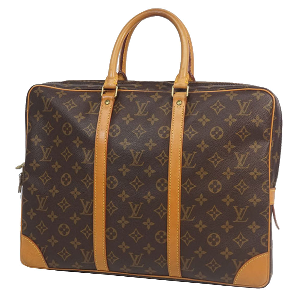 

Louis Vuitton Monogram Canvas Porte-Documents Voyage Bag, Brown