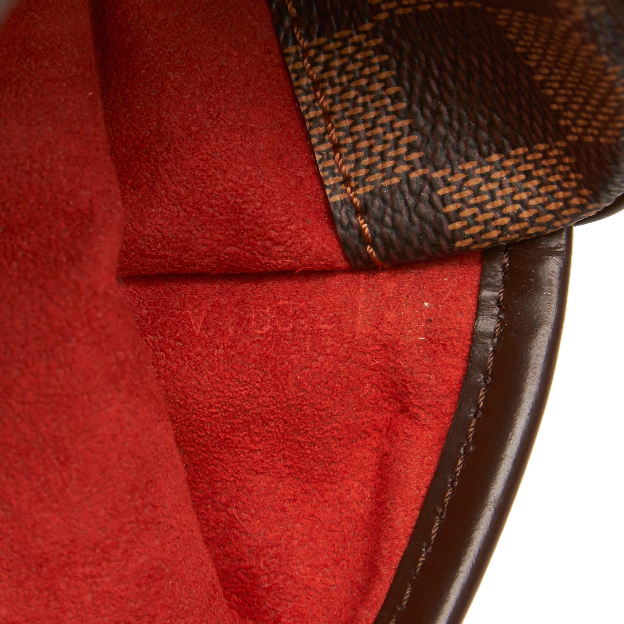 Louis Vuitton Damier Ebene Pochette Ipanema N51296 Brown Cloth ref.1016880  - Joli Closet