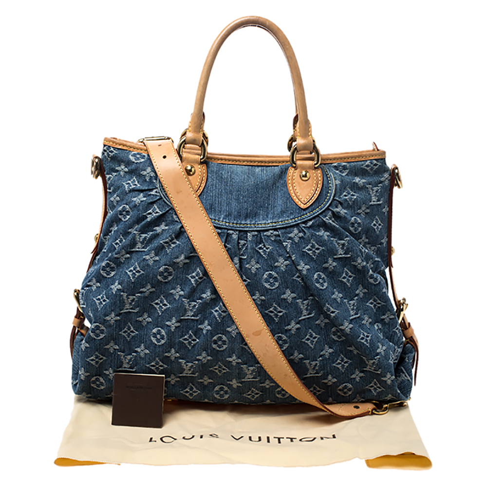 Louis Vuitton Encre Monogram Denim Neo Cabby GM Bag at 1stDibs