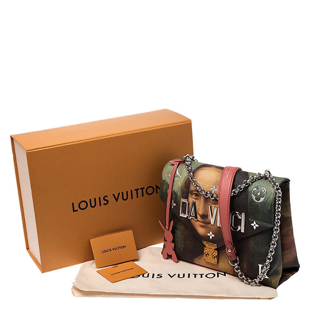 LOUIS VUITTON Da Vinci Mona Lisa Monogram Celty Mini Chain Shoulder Bag  M64626