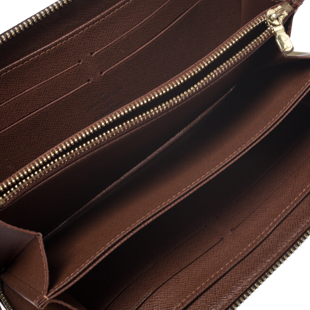 

Louis Vuitton Monogram Canvas Zippy Wallet, Brown