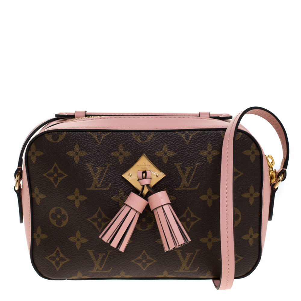 Saintonge leather crossbody bag Louis Vuitton Pink in Leather