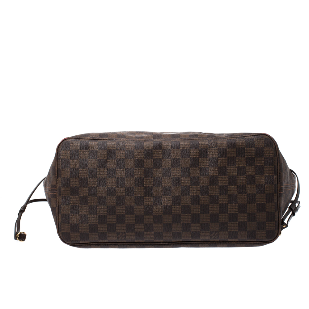 Louis Vuitton Damier Ebene Neverfull GM with Pouch in brown  coated/waterproof canvas Cloth ref.394088 - Joli Closet