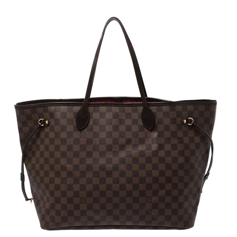 Louis Vuitton Damier Ebene Canvas Neverfull GM Bag