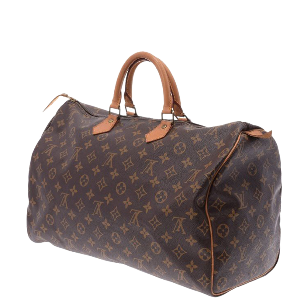 

Louis Vuitton Monogram Canvas Speedy 40 Bag, Brown