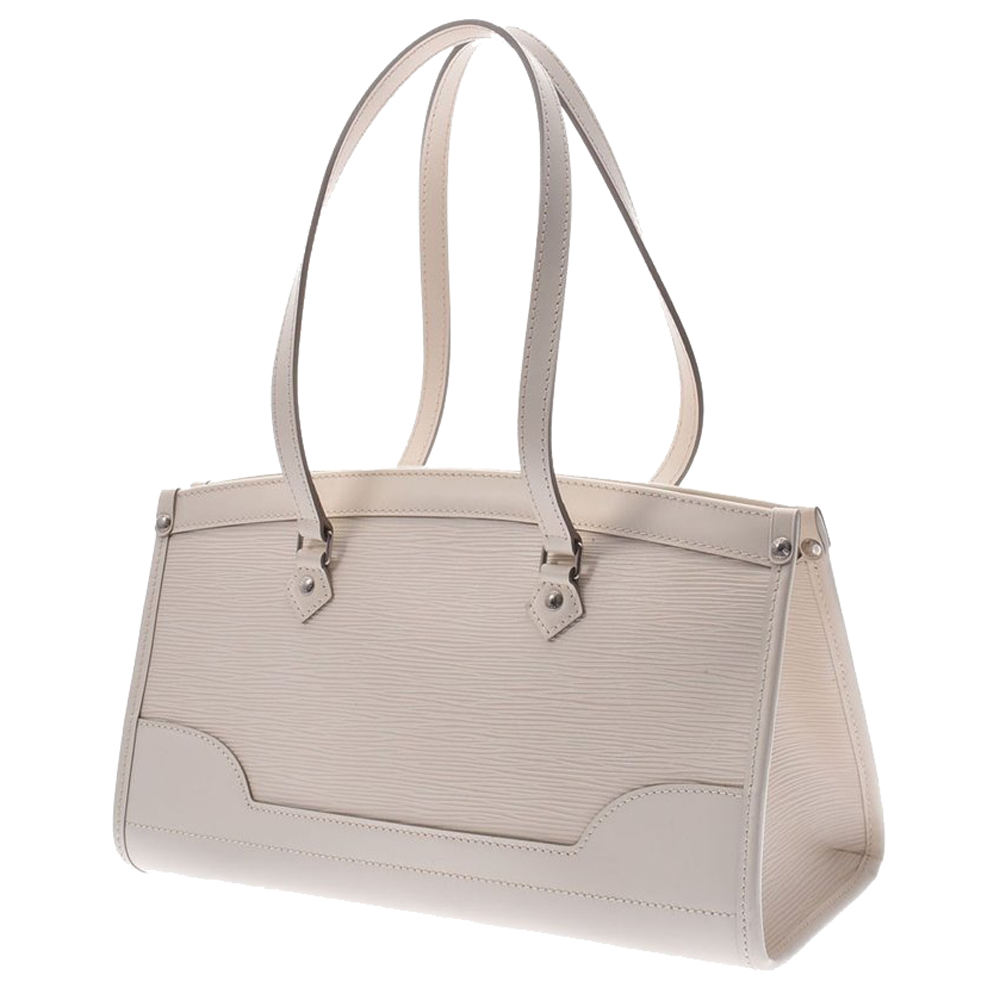 

Louis Vuitton Ivory Epi Leather Madeleine GM Bag, White