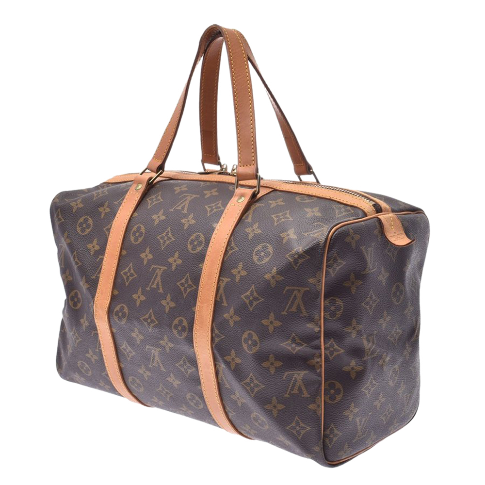 

Louis Vuitton Monogram Canvas Sac Souple 35 Bag, Brown