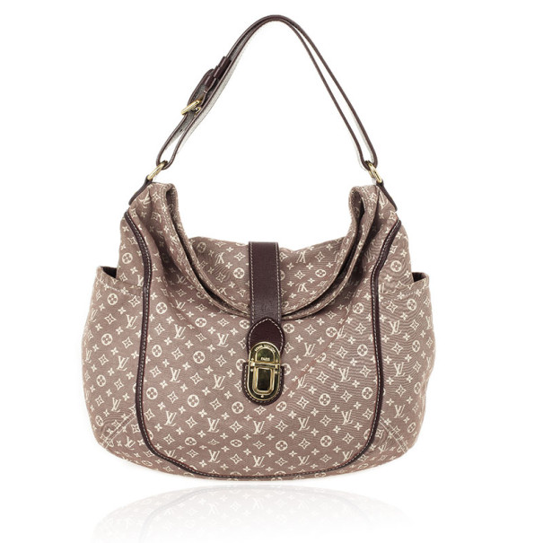 Pre Owned Louis Vuitton Sepia Monogram Mini Lin Idylle Romance Shoulder Handbag