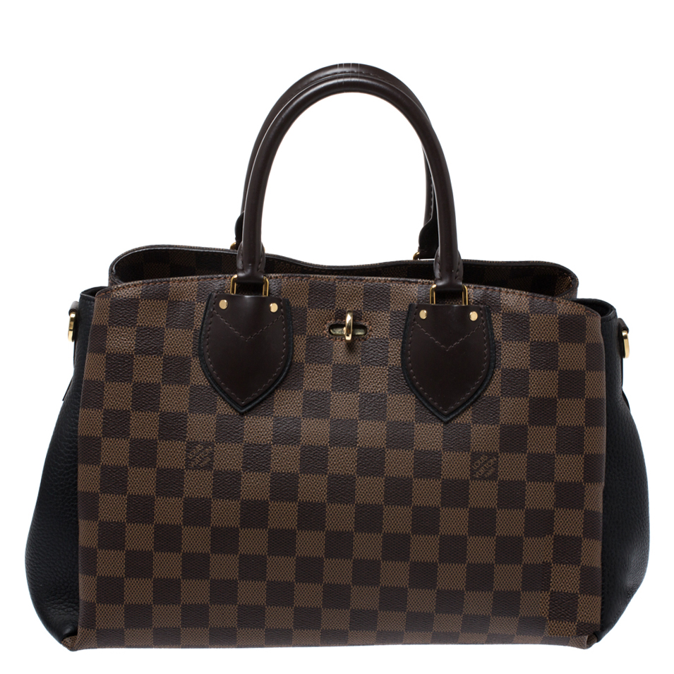 Pre-owned Louis Vuitton Damier Ebene Canvas Normandy Bag In Brown