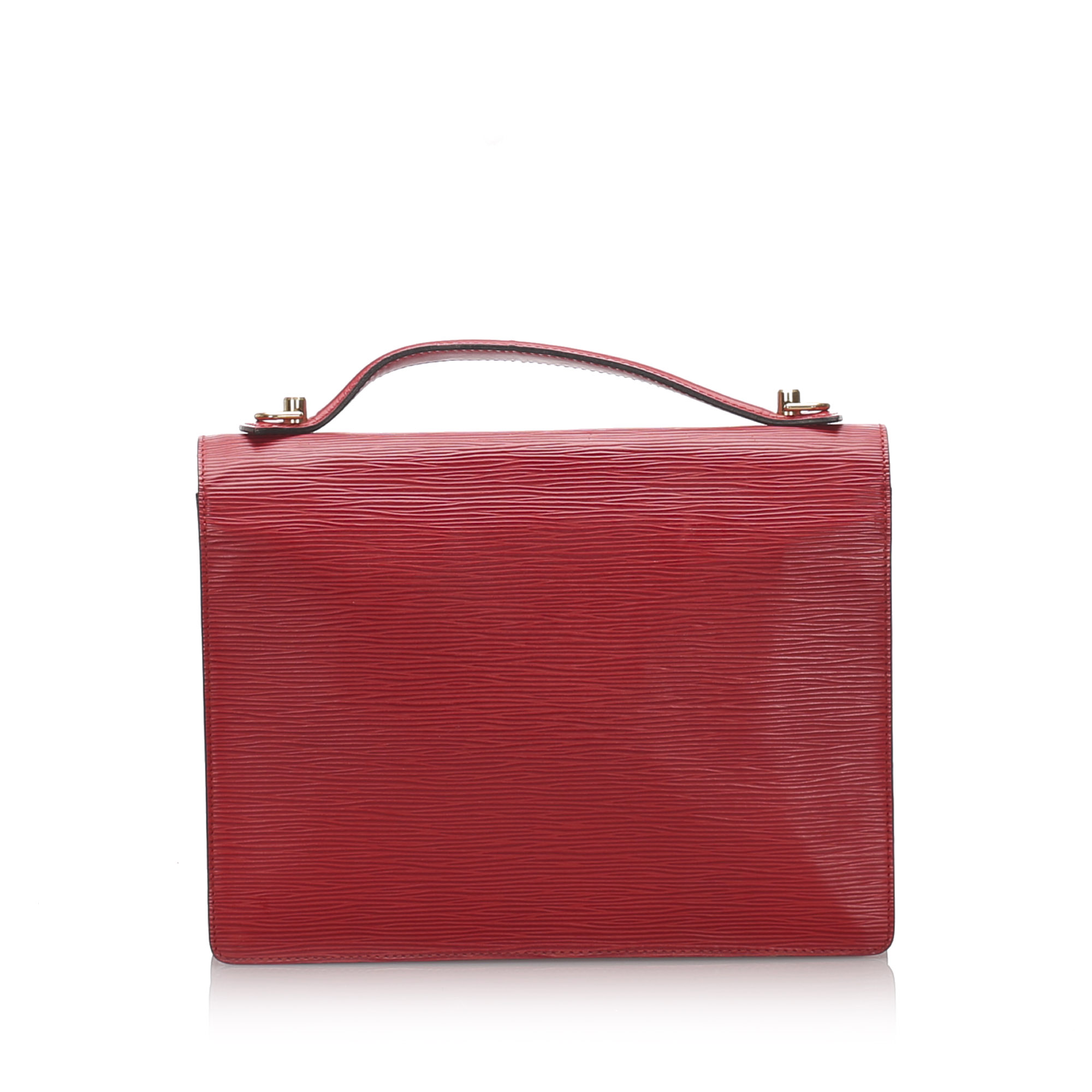 Louis Vuitton Red Accent Handbag