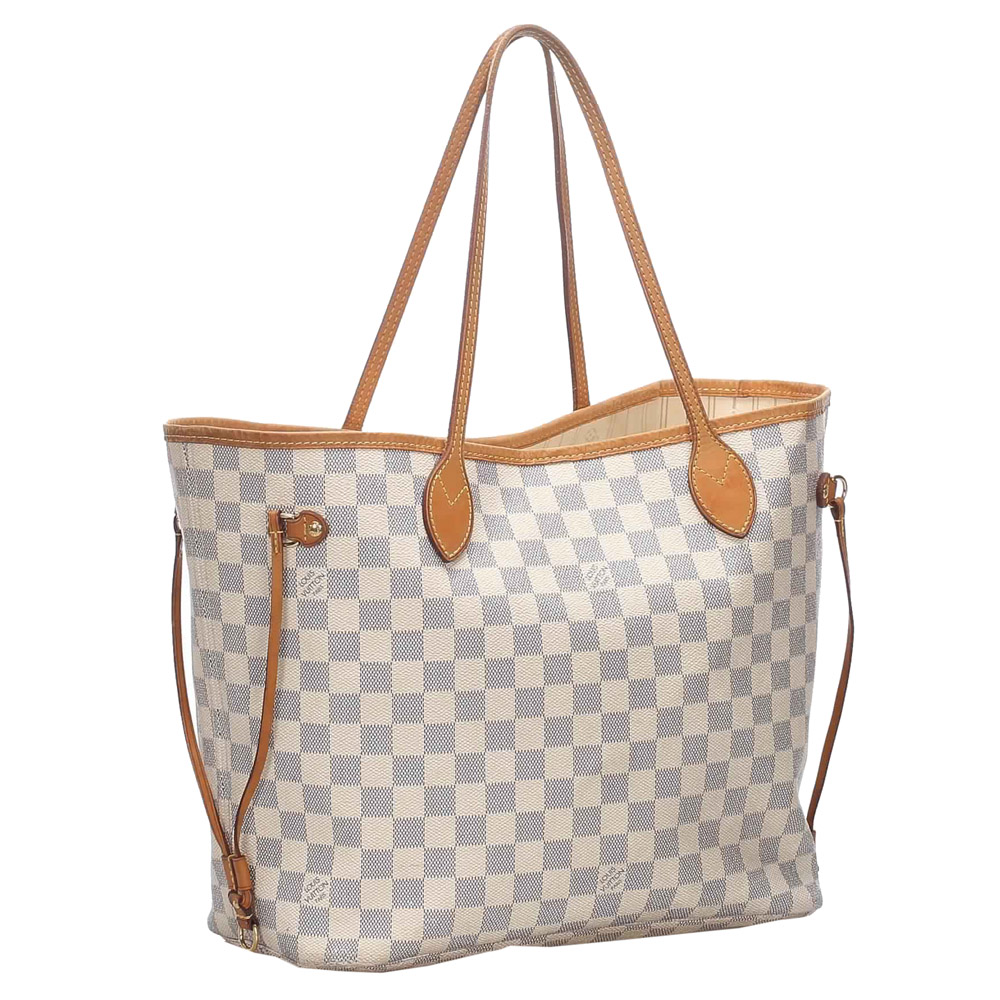 

Louis Vuitton Damier Azur Canvas Neverfull MM Bag, Blue
